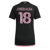 Inter Miami Jordi Alba #18 Auswärtstrikot Frauen 2024-25 Kurzarm